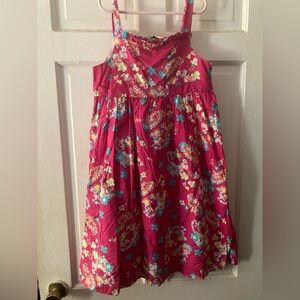 Rugged Bear Girls' Pink Floral Sundress - Sleeveless Summer Dress